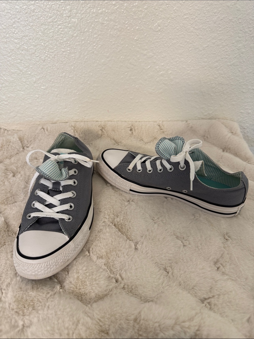 Converse Chuck Taylor All Star Double Tongue Gray Low-Top Sneakers